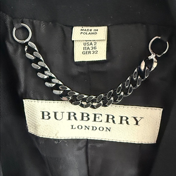 Burberry Black Peplum Blazer, SIZE USA 2 , stunning, elegant - Picture 4 of 14